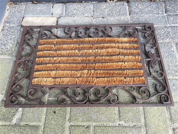 Grote foto stevige deurmat kokos borstelharen. tuin en terras overige tuin en terras