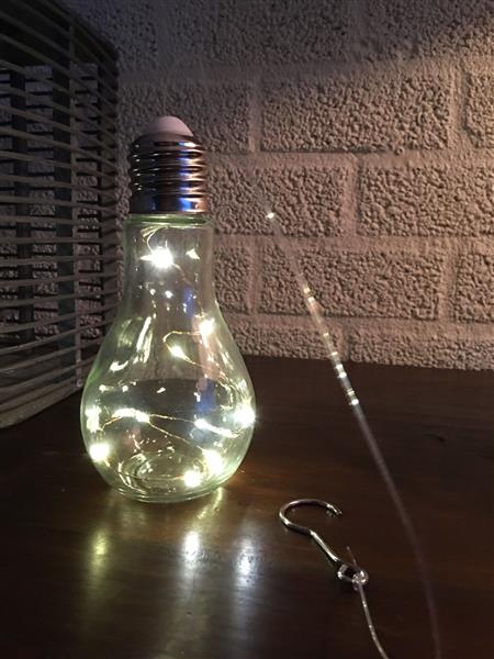 Grote foto lamp gloeilamp model staand led tuin en terras tuindecoratie