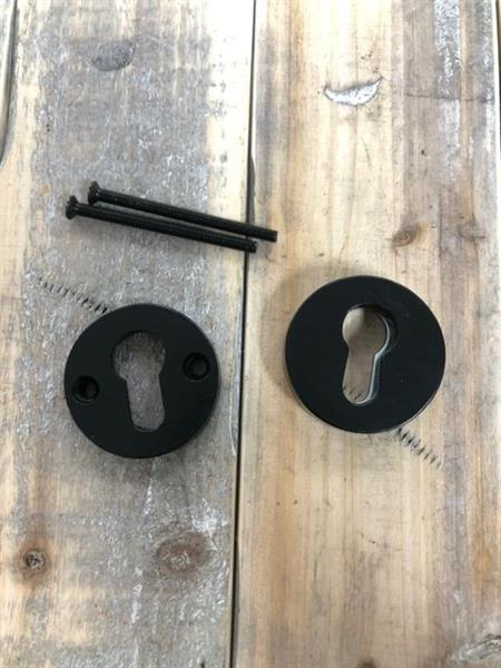 Grote foto veiligheid rozet ijzer cilinderslot deur hardware anti inbraak rozet zwart doe het zelf en verbouw materialen en producten
