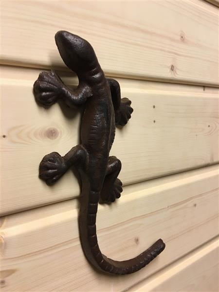 Grote foto salamander hagedis gemaakt van gietijzer huis en inrichting woningdecoratie