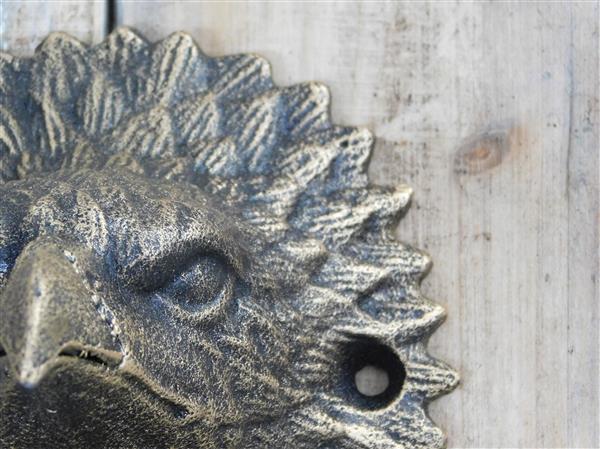 Grote foto deurklopper adelaar donker messing doe het zelf en verbouw materialen en producten