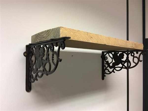 Grote foto 1 mooie schapdrager hanger gietijzer rust bruin huis en inrichting woningdecoratie