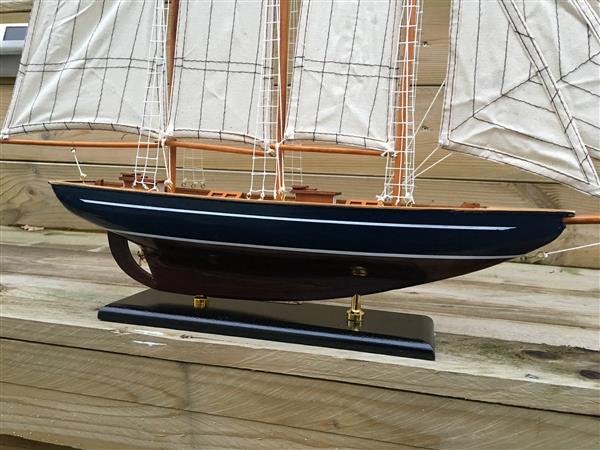 Grote foto zeilboot 3 master marco polo op stand handgemaakt zeer fraai. tuin en terras tuindecoratie