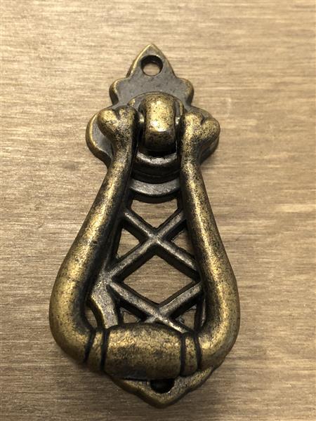 Grote foto vintage laden kastdeur handvat brass messing. doe het zelf en verbouw materialen en producten