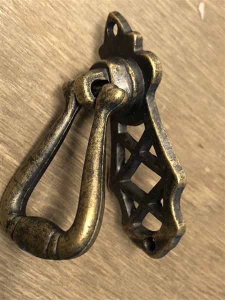 Grote foto vintage laden kastdeur handvat brass messing. doe het zelf en verbouw materialen en producten