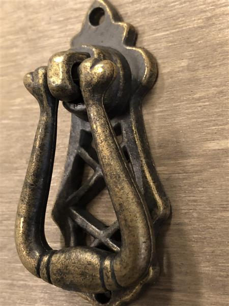 Grote foto vintage laden kastdeur handvat brass messing. doe het zelf en verbouw materialen en producten