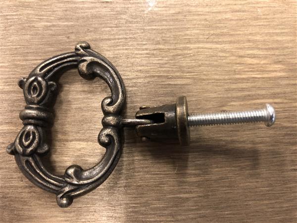 Grote foto vintage laden kastdeur handvat brass messing. doe het zelf en verbouw materialen en producten