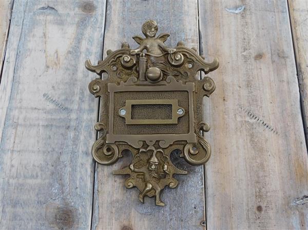 Grote foto deurbel engel bel wilhelminiaanse stijl antiek doe het zelf en verbouw materialen en producten
