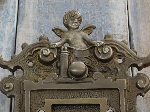 Grote foto deurbel engel bel wilhelminiaanse stijl antiek doe het zelf en verbouw materialen en producten