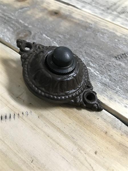 Grote foto deurbel wilhelminische stijl antiek ijzer bruin doe het zelf en verbouw materialen en producten