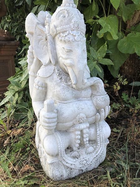 Grote foto beeld ganesha 2 een hindoestaanse god vol stenen beeld tuin en terras tuindecoratie