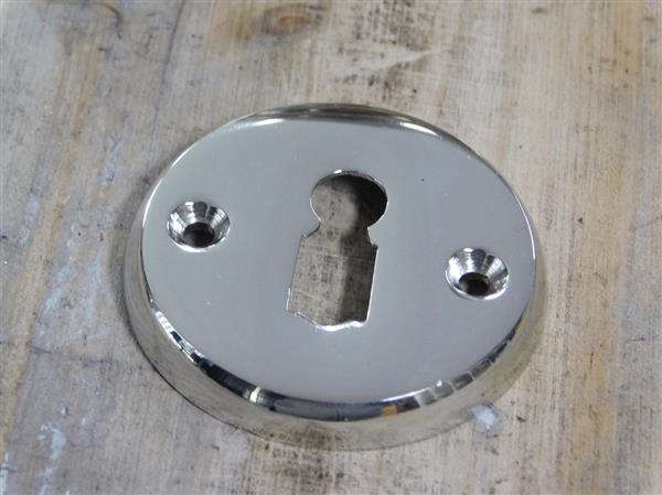 Grote foto dubbele deurknop gepolijst nikkel inclusief rozetten doe het zelf en verbouw materialen en producten