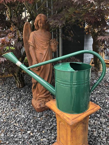 Grote foto tuin gieter klassiek metaal groen 7.5 liter prachtig huis en inrichting woningdecoratie