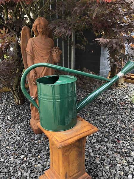 Grote foto tuin gieter klassiek metaal groen 7.5 liter prachtig huis en inrichting woningdecoratie