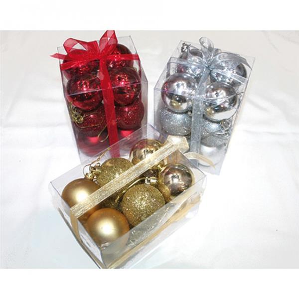 Grote foto kerstballen set 12 stuks 5cm in 3 kleuren diversen overige diversen