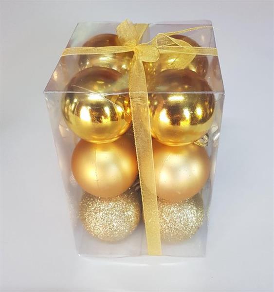 Grote foto kerstballen set 12 stuks 5cm in 3 kleuren diversen overige diversen