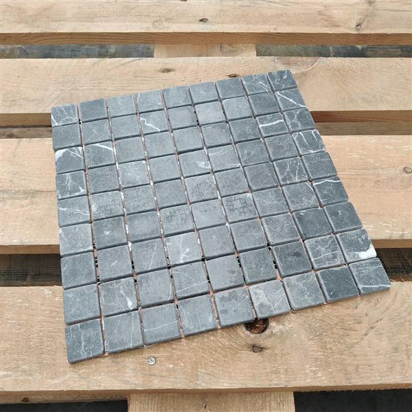 Grote foto mtc marmer mozaiek grijs 3 2x3 2 moza ek 30 5x30 5cm doe het zelf en verbouw tegels