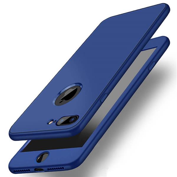 Grote foto iphone 8 7 soft gel ultradunne schokbestendige hybrid 360 tpu case blauw telecommunicatie mobieltjes