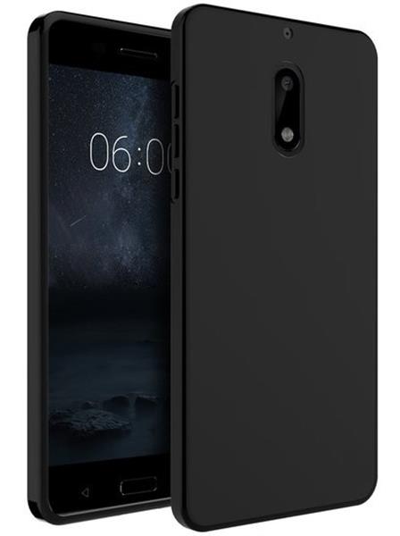 Grote foto nokia 6 tpu ultra dun siliconen premium soft gel hoesje zwart telecommunicatie mobieltjes