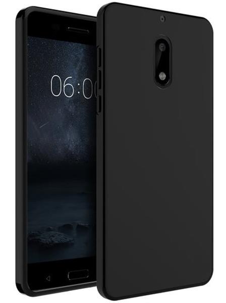 Grote foto nokia 6 tpu ultra dun siliconen premium soft gel hoesje zwart telecommunicatie mobieltjes