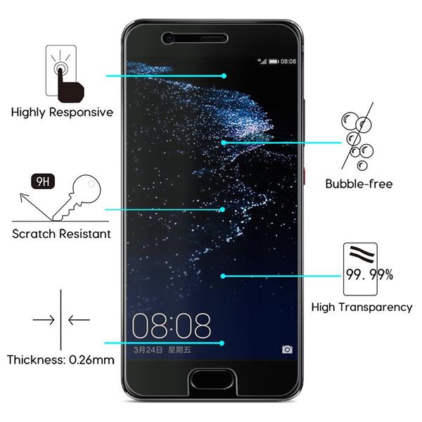 Grote foto drphone 3x huawei p10 glas glazen screen protector tempered glass 2.5d 9h 0.26mm telecommunicatie mobieltjes