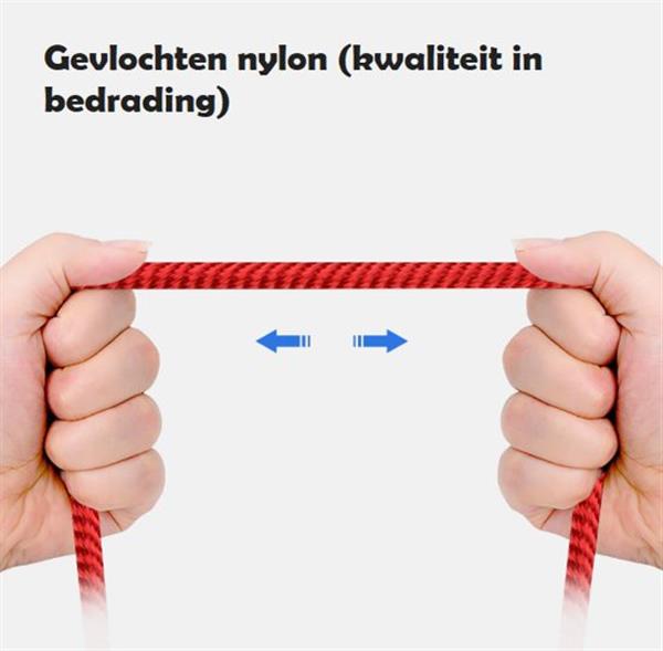 Grote foto drphone echo series 2 meter zilver magnetische micro usb oplaadkabel quick charge 3.0 3a telecommunicatie opladers en autoladers