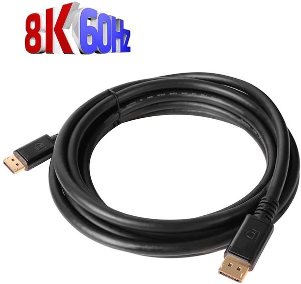 Grote foto drphone dnd 8k ultra hd displayport naar displayport 1.4 kabel 1 meter male naar male 60hz 4k telecommunicatie opladers en autoladers