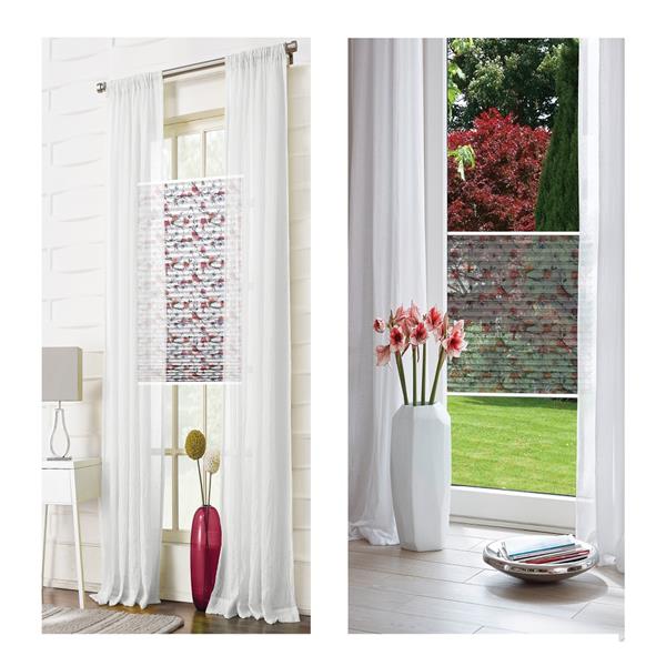 Grote foto dubbel stof pliss 14 mm lucidum serie huis en inrichting gordijnen en lamellen