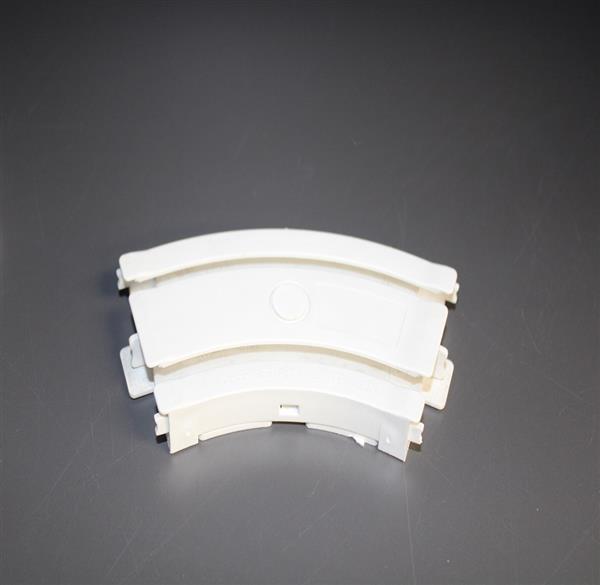 Grote foto gordijnrail kunststof hoek 2 rij 45 graden huis en inrichting gordijnen en lamellen