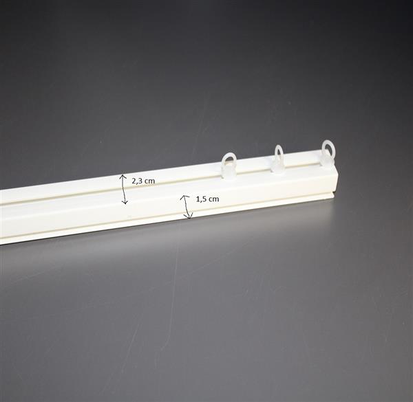 Grote foto gordijnrails kunststof enkel rij huis en inrichting gordijnen en lamellen