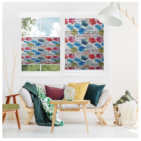 Grote foto dubbel stof pliss 14 mm lucidum serie huis en inrichting gordijnen en lamellen