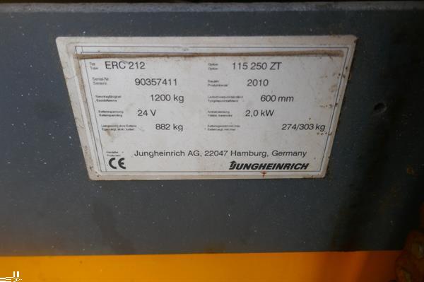 Grote foto vs 21275 elektrische stapelaar jungheinrich 2600mm doe het zelf en verbouw hefwerktuigen