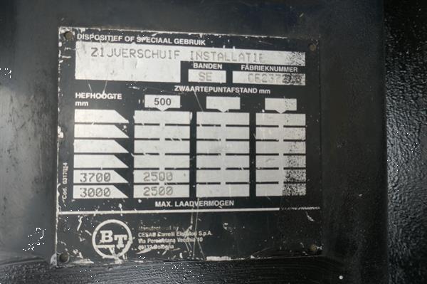 Grote foto vs 21286 elektrische duplex heftruck bt 2 5 ton sideshift agrarisch heftrucks