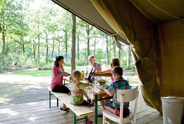 Grote foto safaritent huren op kleine campings in frankrijk vakantie frankrijk