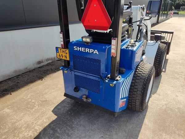 Grote foto sherpa 300 miniloader shovel met veel aanbouwdelen agrarisch shovels