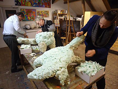 Grote foto cursus papier mache beelden maken in wageningen diensten en vakmensen cursussen en workshops