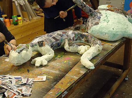 Grote foto cursus papier mache beelden maken in wageningen diensten en vakmensen cursussen en workshops