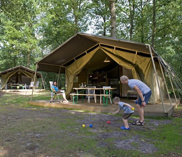 Grote foto luxe safaritent in het zonnige zuiden vakantie europa zuid