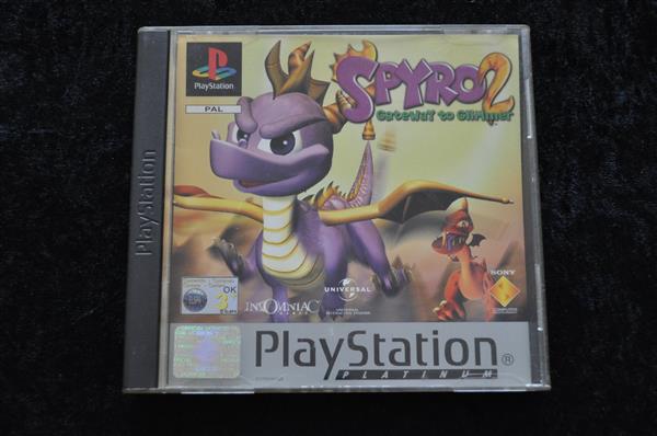 Grote foto spyro 2 gateway to glimmer playstation 1 ps1 no manual platinum spelcomputers games overige playstation games