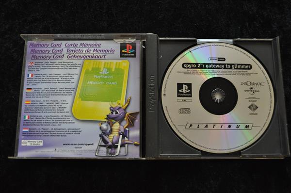 Grote foto spyro 2 gateway to glimmer playstation 1 ps1 no manual platinum spelcomputers games overige playstation games