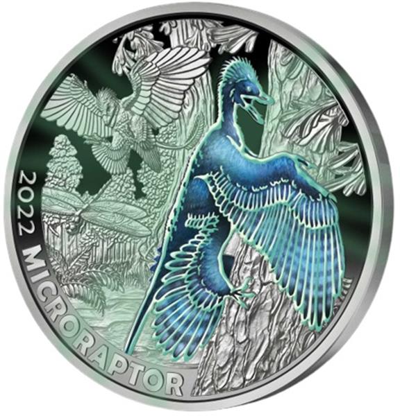Grote foto oostenrijk 3 euro 2022 microraptor verzamelen munten overige