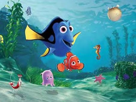 Grote foto finding dory nemo posterbehang vlies fotobehang kinderen en baby complete kinderkamers