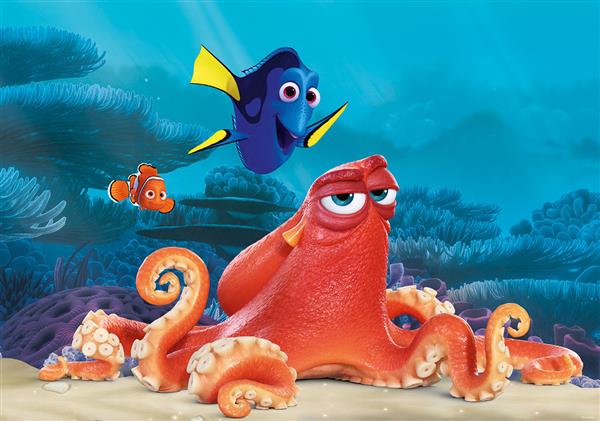 Grote foto finding dory finding nemo vlies behang kinderen en baby complete kinderkamers