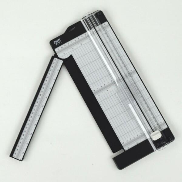 Grote foto paperfuel snijmachine papiersnijder met uitklapbare liniaal 30 5 x 11 4 cm diversen overige diversen