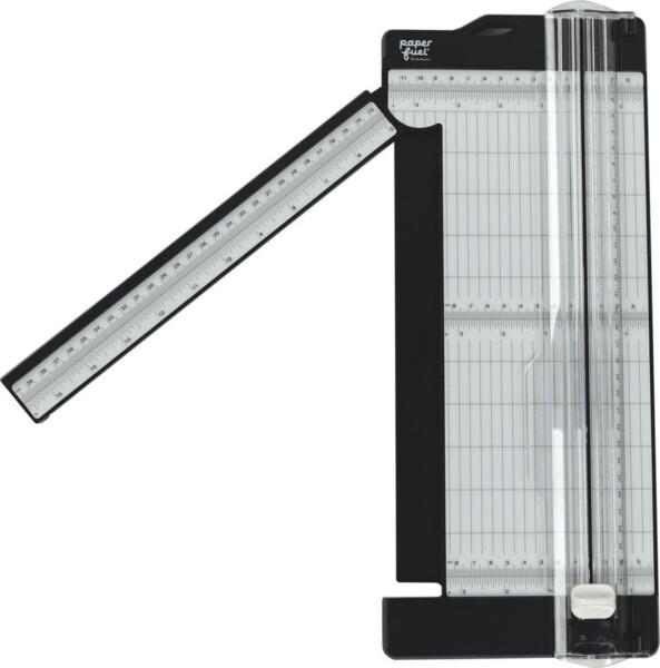 Grote foto paperfuel snijmachine papiersnijder met uitklapbare liniaal 30 5 x 11 4 cm zakelijke goederen kantoorartikelen