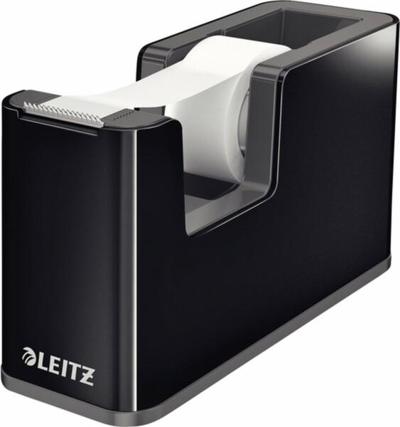 Grote foto leitz dual stevige plakbandhouder inclusief 1 rol plakband zwart zakelijke goederen kantoorartikelen