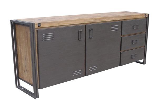 Grote foto industri le meubels dressoirs industrieel huis en inrichting dressoirs