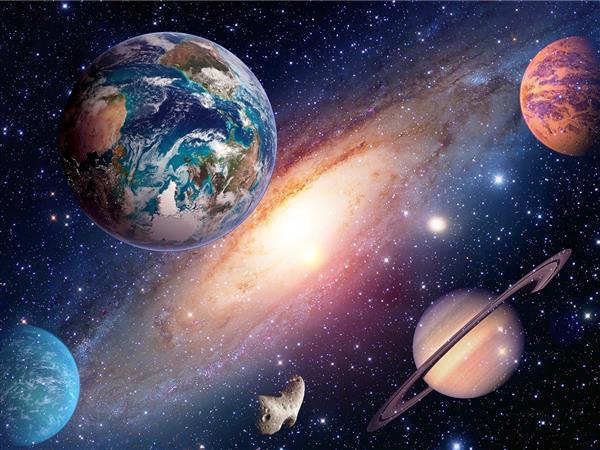 Grote foto fotobehang planeten ruimte behang muurdeco4kids huis en inrichting woningdecoratie