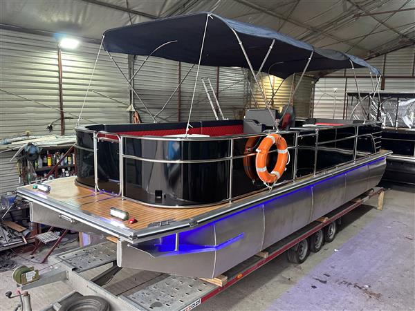 Grote foto aquarius deluxe bimini boot met verbrandingsmotor watersport en boten speedboten