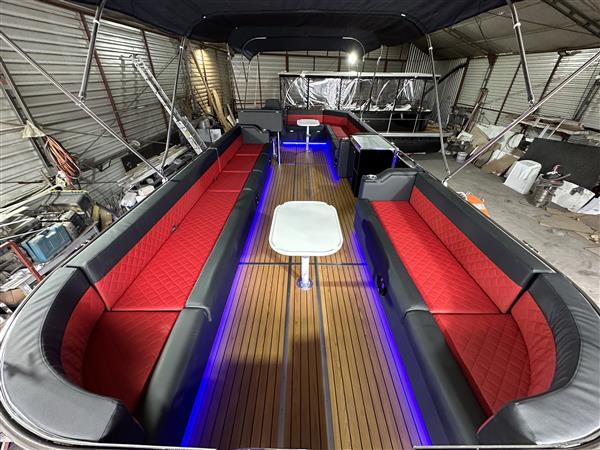 Grote foto aquarius deluxe bimini boot met verbrandingsmotor watersport en boten speedboten